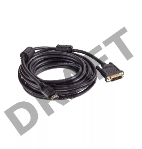 Кабель HDMI AM/DVI(24+1)M, 7.5м, CU, 1080P@60Hz, 2F, VCOM <CG484GD-7.5M>