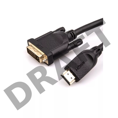 Кабель HDMI AM/DVI(24+1)M, 1.8м, CU, 1080P@60Hz, 2F, VCOM <CG484GD-1.8M>