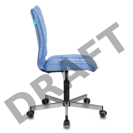 Кресло Бюрократ CH-330M/VELV86 голубой Velvet 86 крестовина металл