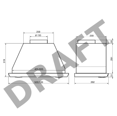 Врезной блок Elikor 72Н-1000-Э4Д нержавеющая сталь