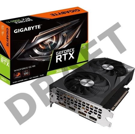 Видеокарта Gigabyte GeForce RTX 3060 Ti WINDFORCE OC 8GB GDDR6 256bit 2xHDMI 2xDP RTL (311186)