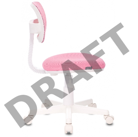 Кресло детское Бюрократ CH-W299/PK/TW-13A спинка сетка розовый TW-06A TW-13A (пластик белый)