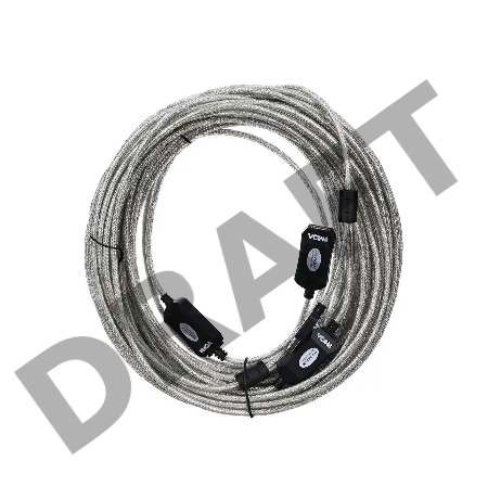 Кабель-адаптер VCOM VUS7049-25M USB2.0-repeater, удлинительный активный <Am-->Af> 25м