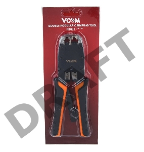 Клещи обжимные VCOM NT081 (кримпер), для разъемов 8p8c, с фиксатором