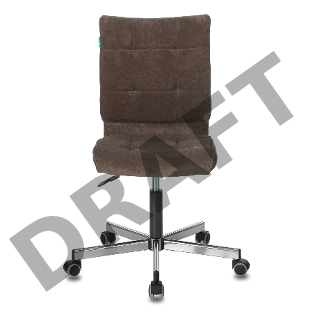 Кресло Бюрократ CH-330M/LT-10 без подлокотников темно-коричневый Light 10 крестовина металл