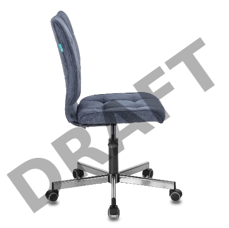 Кресло Бюрократ CH-330M/LT-27 без подлокотников темно-синий Light 27 крестовина металл