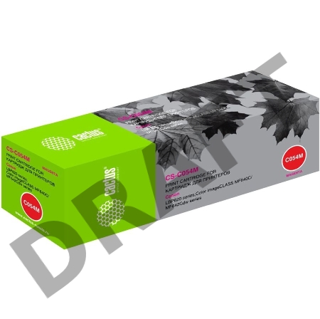 Картридж лазерный Cactus CS-C054M пурпурный (1200стр.) для Canon LBP 621Cw/623Cdw/641Cw/643Cdw
