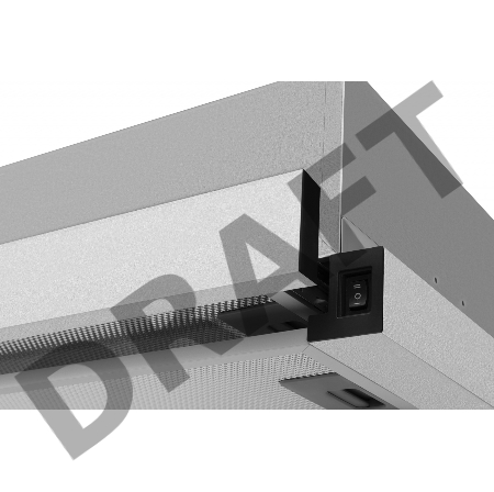 Вытяжка встраиваемая Weissgauff TEL 06 2M IX с выдвижной кареткой, 60см, 600 м3, 2 мотора, механическое управление, нержавеющая сталь