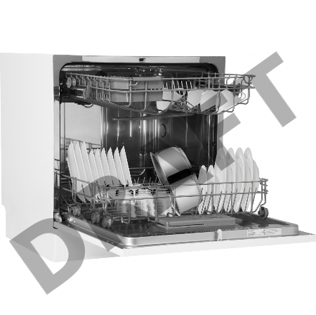 Посудомоечная машина Weissgauff TDW 4006 D белый/черный (компактная)