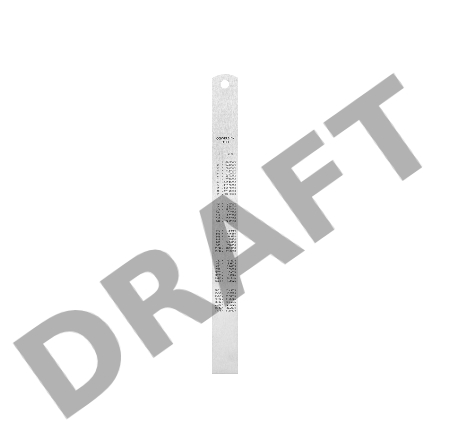 Линейка стальная Deli DL8030Y 300мм Нержавеющая сталь