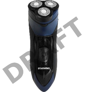 Бритва роторная Starwind SBS1503 реж.эл.:1 питан.:аккум. черный/синий