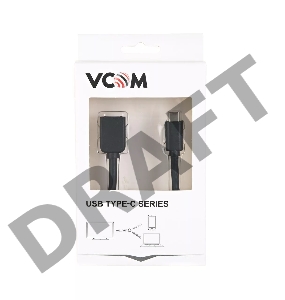 Кабель-адаптер USB 3.1 Type-Cm --> USB 3.0 Af , OTG 1,5A , 5,0Gbps , 0,2m VCOM <CU409>