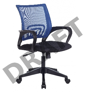 Кресло Бюрократ CH-695N/BL/TW-11 спинка сетка синий TW-05 сиденье черный TW-11