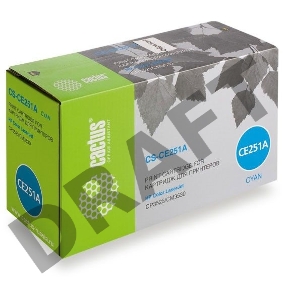 Тонер Картридж Cactus CS-CE251A голубой для HP Сolor LaserJet CP3525/CM3530 (7000стр.)