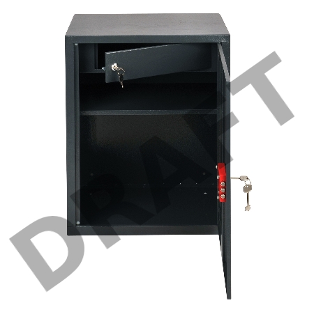 Шкаф бухгалтерский Cactus CS-SF-BK63 630x460x340мм ключевой