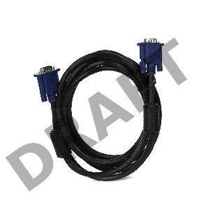 Кабель монитор-SVGA card (15M-15M) 3.0м 2 фильтра VCOM