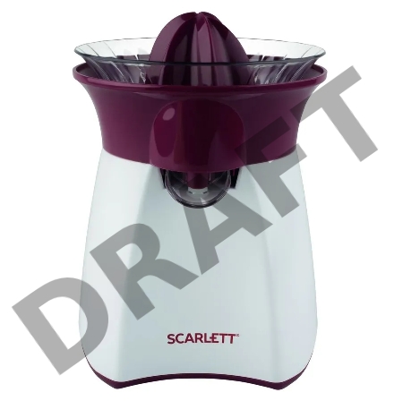 Соковыжималка цитрусовая Scarlett  SC-JE50C07 25Вт рез.сок.:700мл. белый/красный