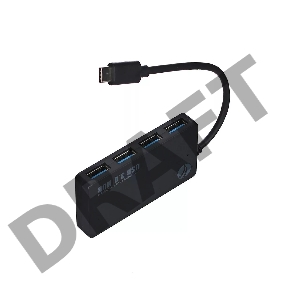 Хаб VCOM USB3.1 Type-CM --> 4*USB3.0 (F)