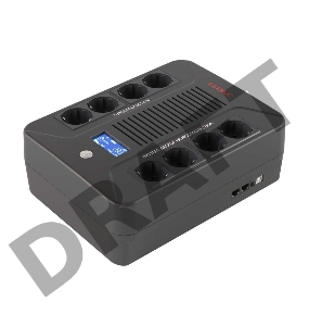 Линейно-интерактивный ИБП ДКС серии Info PDU, 600 ВА/360 Вт, 1/1,8xSchuko, LCD, 1x7Aч