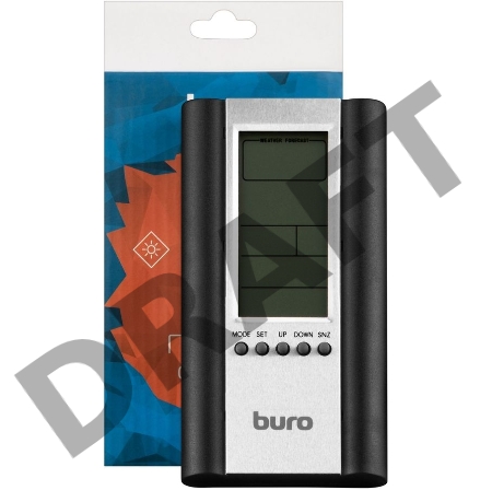Погодная станция Buro H6308AB серебристый/черный