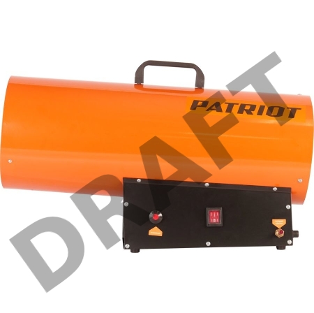 Калорифер газовый PATRIOT GS 50, 50 кВт, 872 мᵌ/ч, пьезо поджиг, редуктор, шланг., шт