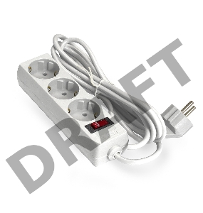 Сетевой фильтр ExeGate EX221178RUS SP-3-1.8W (3 розетки, 1.8м, евровилка, белый)