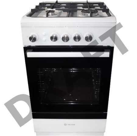 Плита Газовая De Luxe 506040.24г ЧР белый