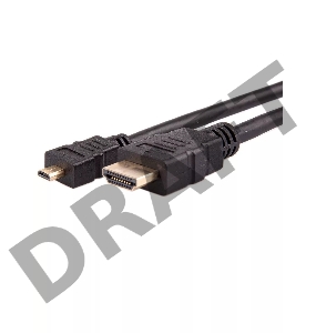 Кабель VCOM HDMI-19M --- MicroHDMI-19M ver 2.0+3D/Ethernet,2m Telecom <TCG206-2M>