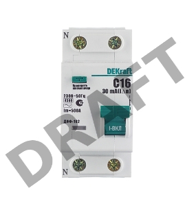 Выключатель автоматический дифференциального тока 2мод. DeKraft 16003DEK