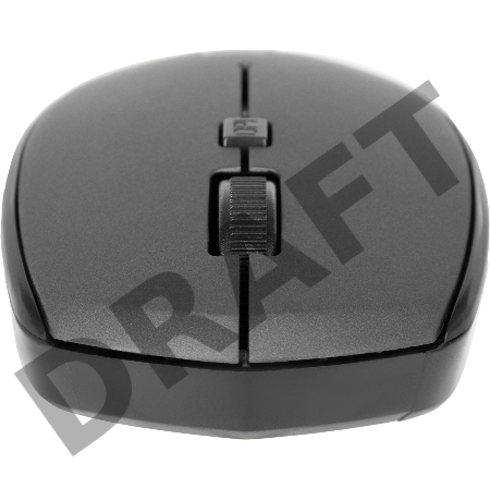 Мышь Oklick 488MW серый/черный оптическая (1600dpi) беспроводная USB (3but)