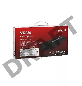 Разветвитель VCOM DD4112 Разветвитель HDMI Spliitter 1=>12 3D Full-HD 1.4v, каскадируемый 