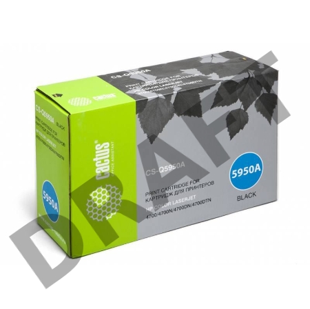 Картридж Cactus CS-Q5950A для HP Color LaserJet 4700 черный,11000стр