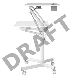 Стол для ноутбука Cactus VM-FDS101B столешница МДФ белый 70x52x107см (CS-FDS101WWT)