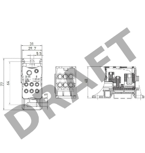 Блок распределительный на DIN-рейку NO-122-41 РБД-160А Эра Б0051115