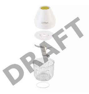 Измельчитель электрический Kitfort КТ-3087 0.17л. 22Вт белый/салатовый