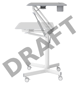 Стол для ноутбука Cactus VM-FDS101B столешница МДФ серый 70x52x106см (CS-FDS101WGY)