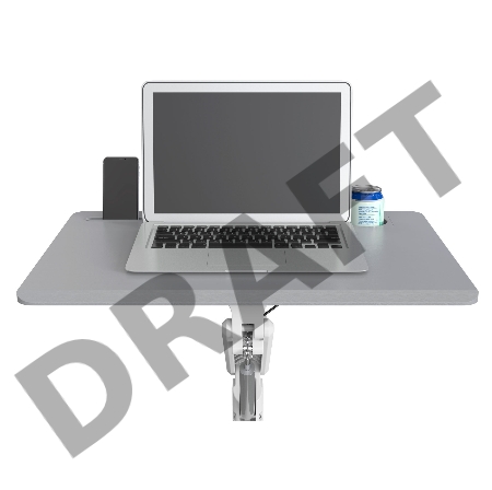 Стол для ноутбука Cactus VM-FDS101B столешница МДФ серый 70x52x106см (CS-FDS101WGY)