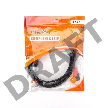Кабель HDMI-19M --- HDMI-19M ver 2.0 4K*60Hz, 2m TELECOM PRO <TCG220-2M>