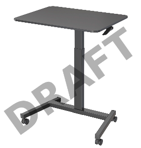 Стол для ноутбука Cactus VM-FDS102 столешница МДФ черный 80x60x121см (CS-FDS102BBK)