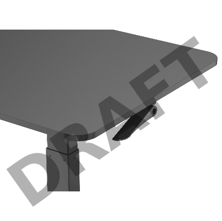 Стол для ноутбука Cactus VM-FDS102 столешница МДФ черный 80x60x121см (CS-FDS102BBK)