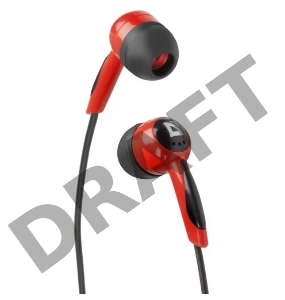 Наушники Defender Наушники вставки Basic 604 черный + красный 63605