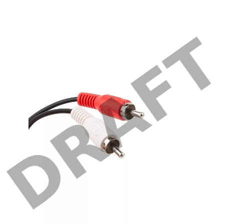 Кабель соединительный 2xRCA (M) - 2xRCA (M) черный 1,5m, Telecom <TAV7158-1.5M>