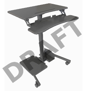 Стол для ноутбука Cactus VM-FDS108 столешница МДФ черный 71x39.2x110см (CS-FDS108BBK)