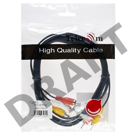 Кабель соединительный 3xRCA (M) - 3xRCA (M), 2m Telecom <TAV7150-2M>