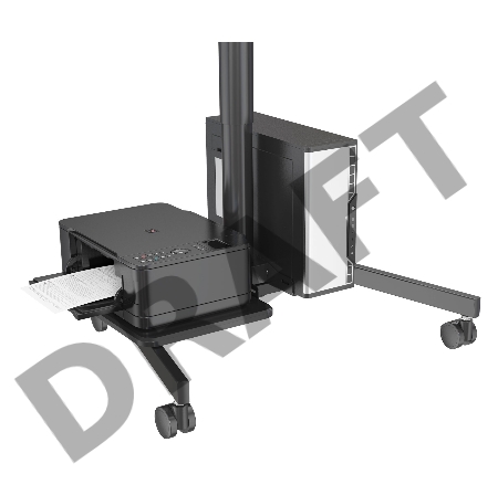 Стол для ноутбука Cactus VM-FDS108 столешница МДФ черный 71x39.2x110см (CS-FDS108BBK)