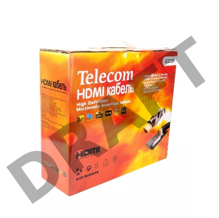 Кабель HDMI-19M --- HDMI-19M ver 2.0 4K*30Hz, 20m 2F TELECOM PRO <TCG220F-20M>