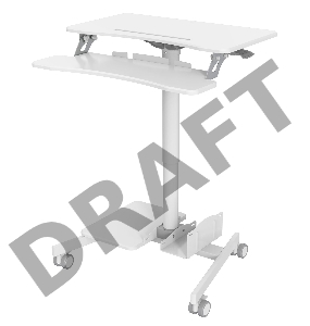 Стол для ноутбука Cactus VM-FDS108 столешница МДФ белый 71x39.2x110см (CS-FDS108WWT)