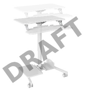 Стол для ноутбука Cactus VM-FDS108 столешница МДФ белый 71x39.2x110см (CS-FDS108WWT)