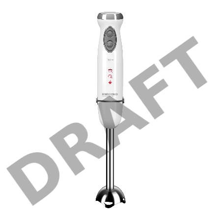 Блендер погружной Redmond RHB-2944 1300Вт белый/серый