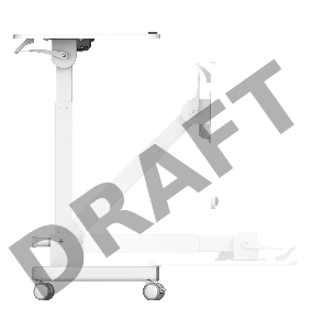 Стол для ноутбука Cactus VM-FDS109 столешница МДФ белый 73x50x108см (CS-FDS109WWT)